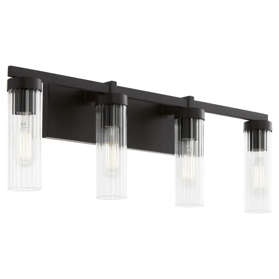 Kilbey 4-Light Vanity Light in Matte Black - Image 2