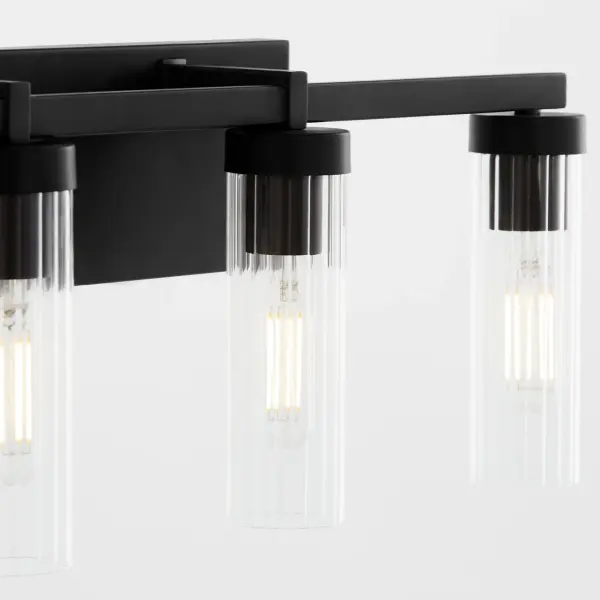 Kilbey 4-Light Vanity Light in Matte Black - Image 3