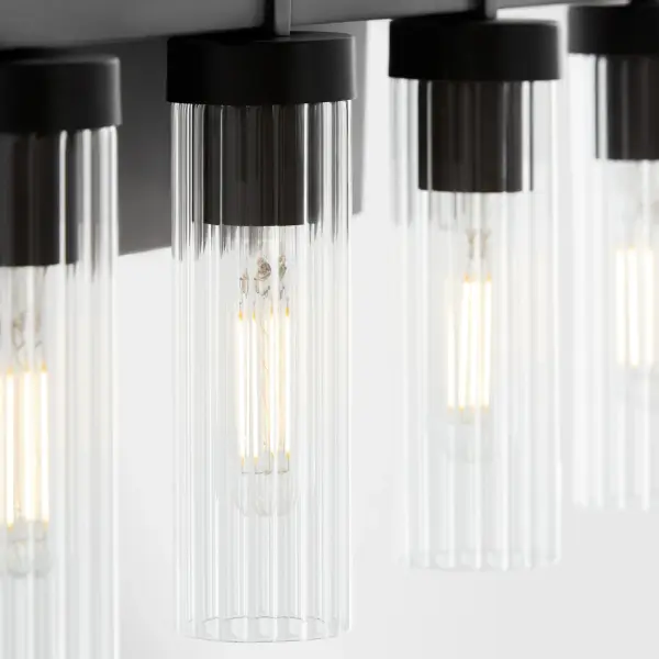 Kilbey 4-Light Vanity Light in Matte Black - Image 4