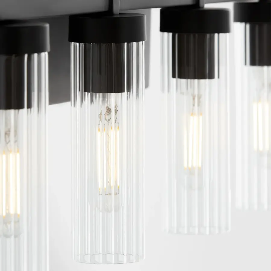Kilbey 4-Light Vanity Light in Matte Black - Image 4