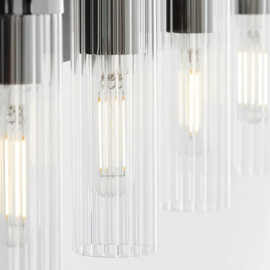 Kilbey 4-Light Vanity Light in Matte Black & Chrome - Image 3