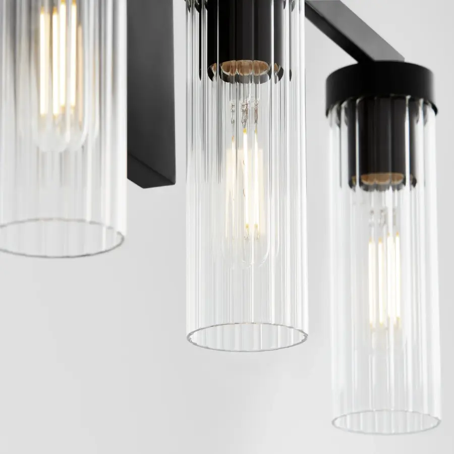 Kilbey 5-Light Vanity Light in Matte Black - Image 3