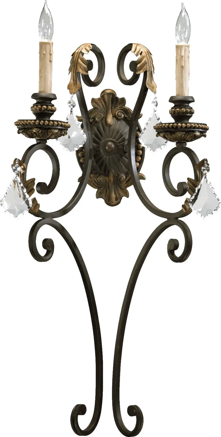 Rio Salado 2-Light Traditional Wall Sconce in Toasted Sienna with Mystic Silver