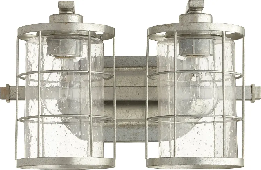 Modern Farmhouse Vanity with Industrial Caged Design