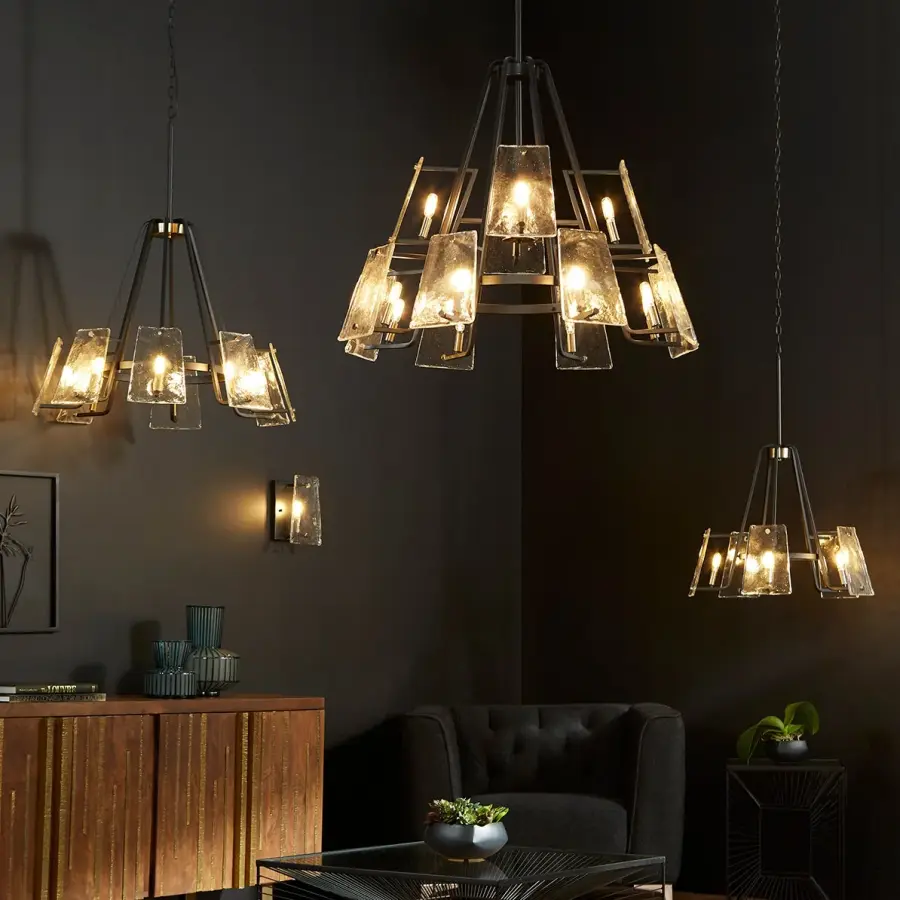 Tioga 1-Light Transitional Wall Sconce in Black and Aged Brass - Image 2