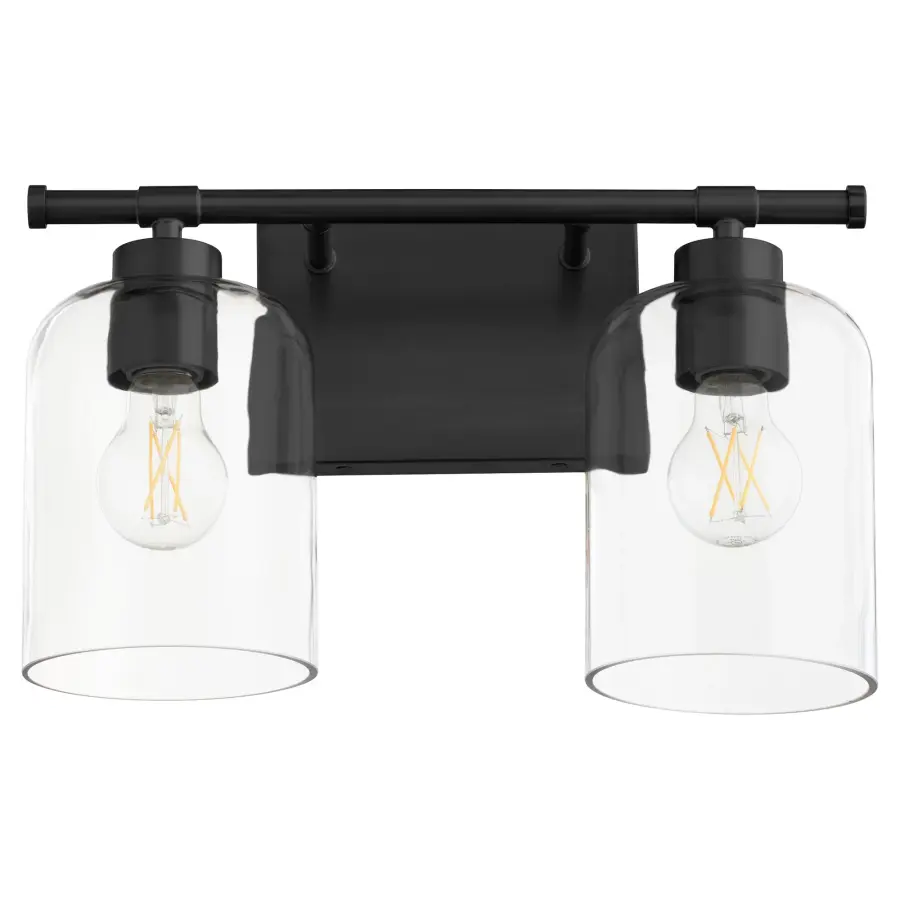 Tribute 2-Light Vanity in Matte Black - Image 1