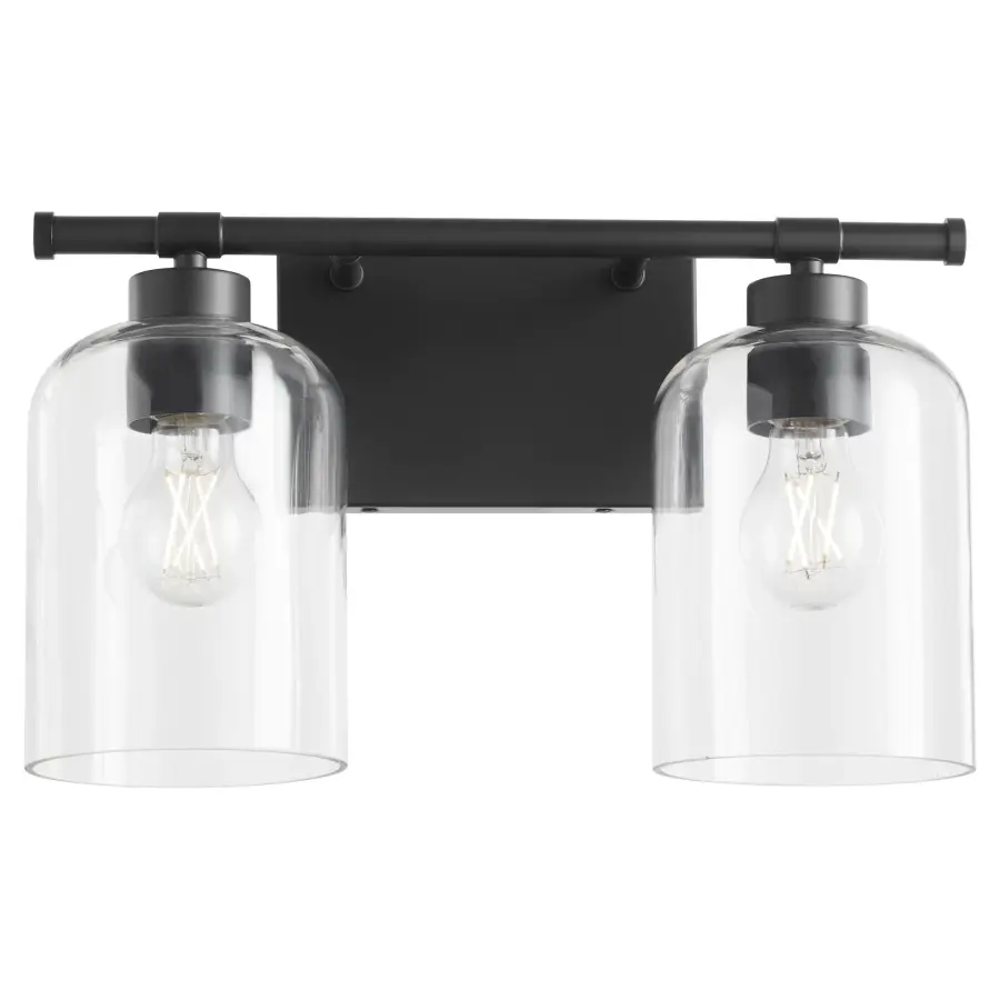 Tribute 2-Light Vanity in Matte Black - Image 2
