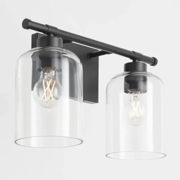 Tribute 2-Light Vanity in Matte Black - Image 3