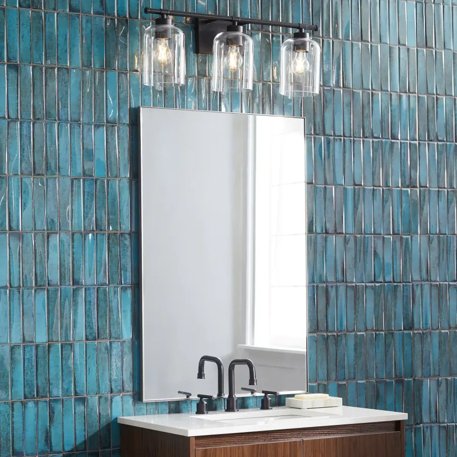 Tribute 3-Light Vanity in Matte Black - Image 7