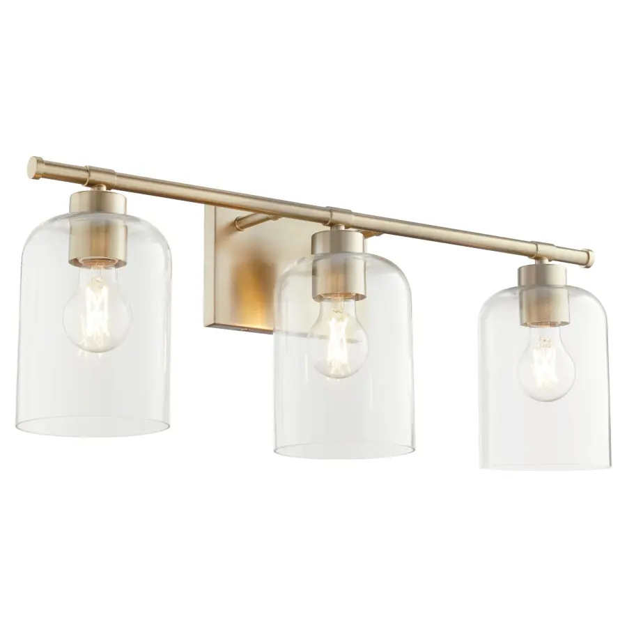 Tribute 3-Light Vanity in Aged Brass - Image 2