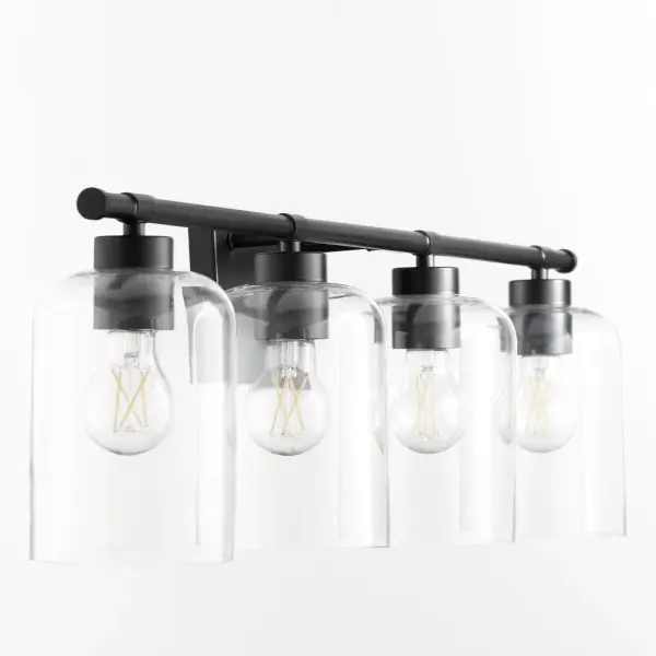 Tribute 4-Light Vanity in Matte Black - Image 4