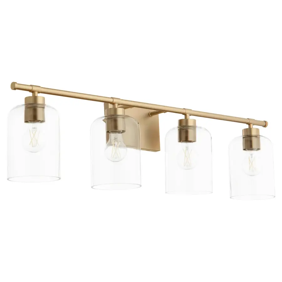 Tribute 4-Light Vanity in Aged Brass - Image 1