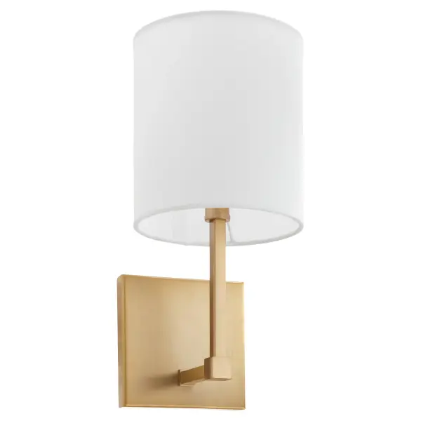Bolero 1-Light Wall Sconce in Aged Brass