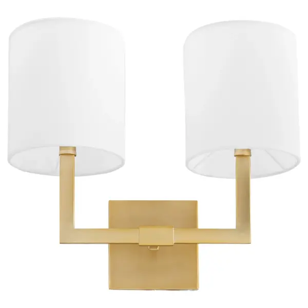 Bolero 2-Light Wall Sconce in Aged Brass - Image 1