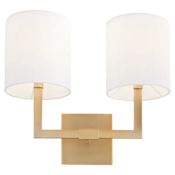 Bolero 2-Light Wall Sconce in Aged Brass - Image 2