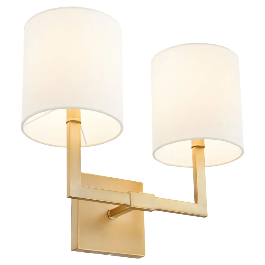 Bolero 2-Light Wall Sconce in Aged Brass - Image 4