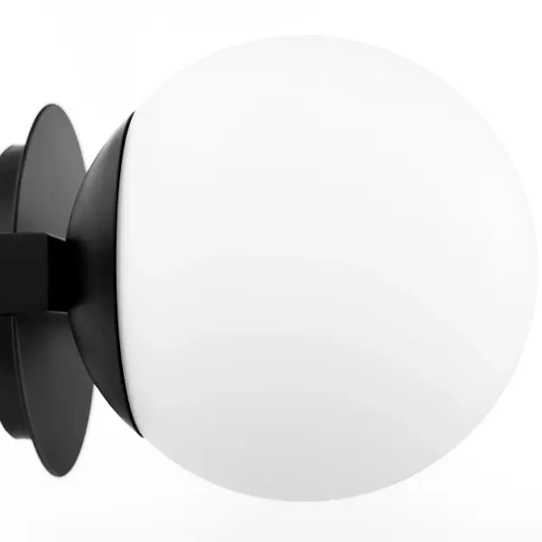 Jasper 2-Light Matte Black Globe Vanity - Image 3