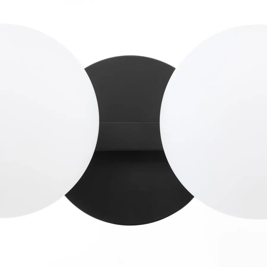Jasper 2-Light Matte Black Globe Vanity - Image 4