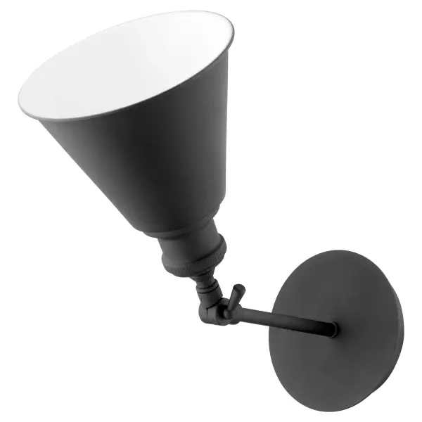 Small Cone Wall Sconce in Textured Black - Image 3