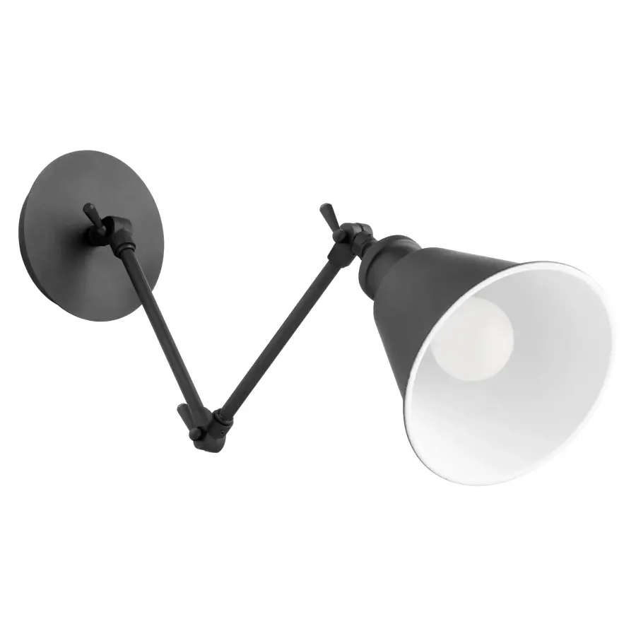 Mid-Century Modern Black Wall Sconce - Image 3