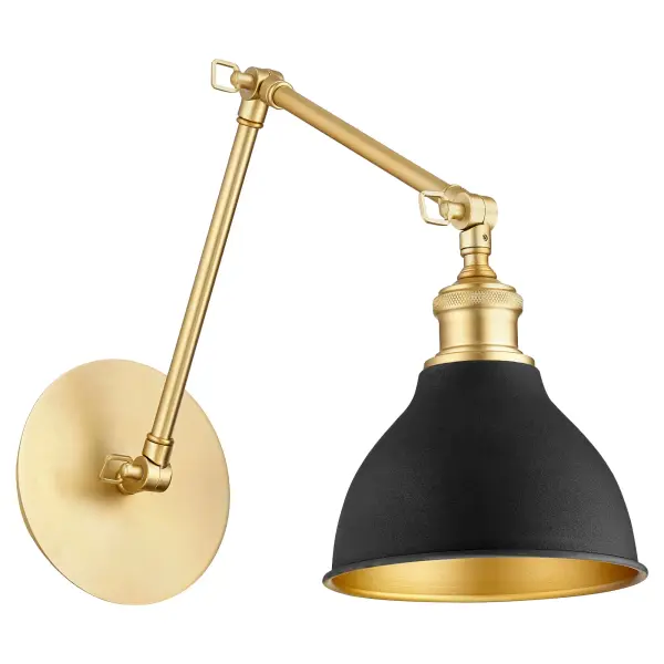 Two-Tone Adjustable Arm Wall Sconce