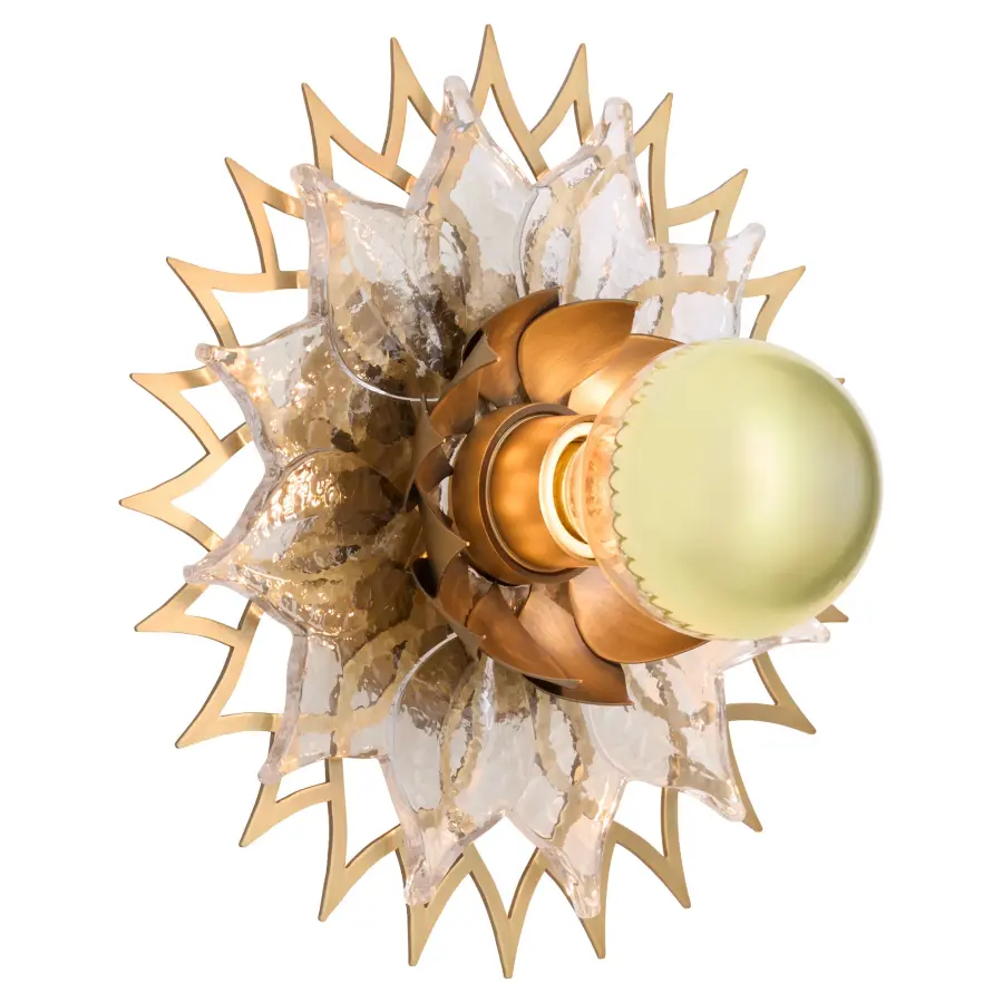 Ondine 1-Light 10" Wall Sconce in Brushed Brass - Image 2