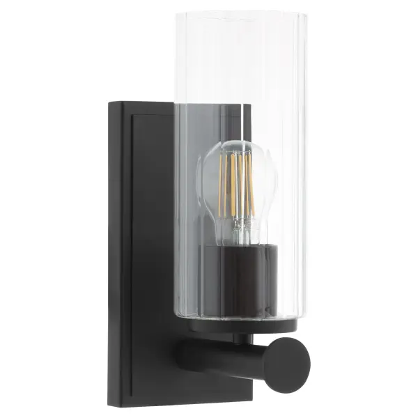 Mercier 1-Light Wall Sconce in Matte Black - Image 1