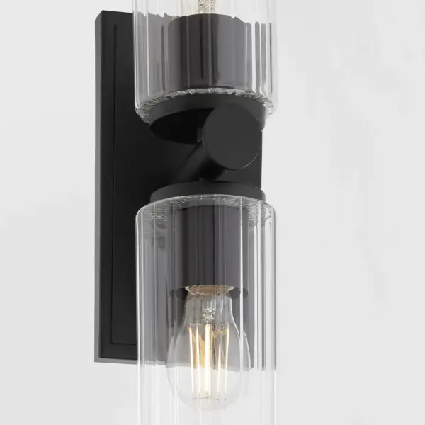 Mercier 2-Light Wall Sconce in Matte Black - Image 3