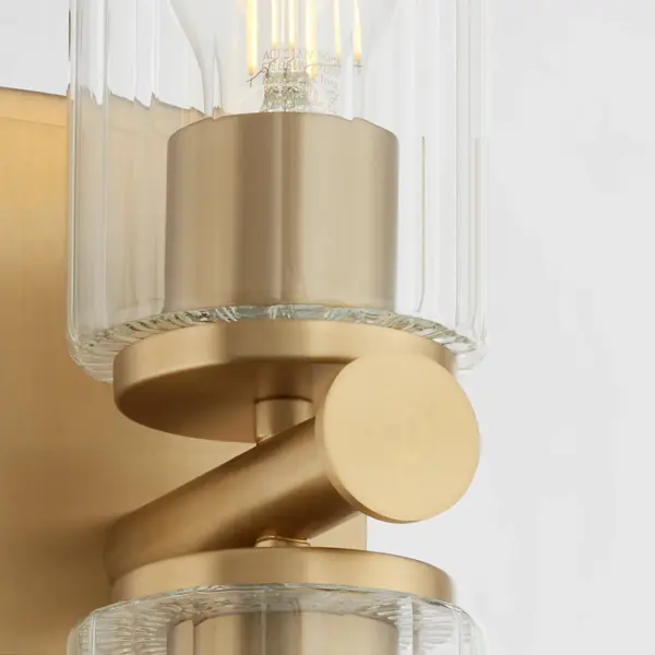 Mercier 2-Light Wall Sconce in Aged Brass - Image 3