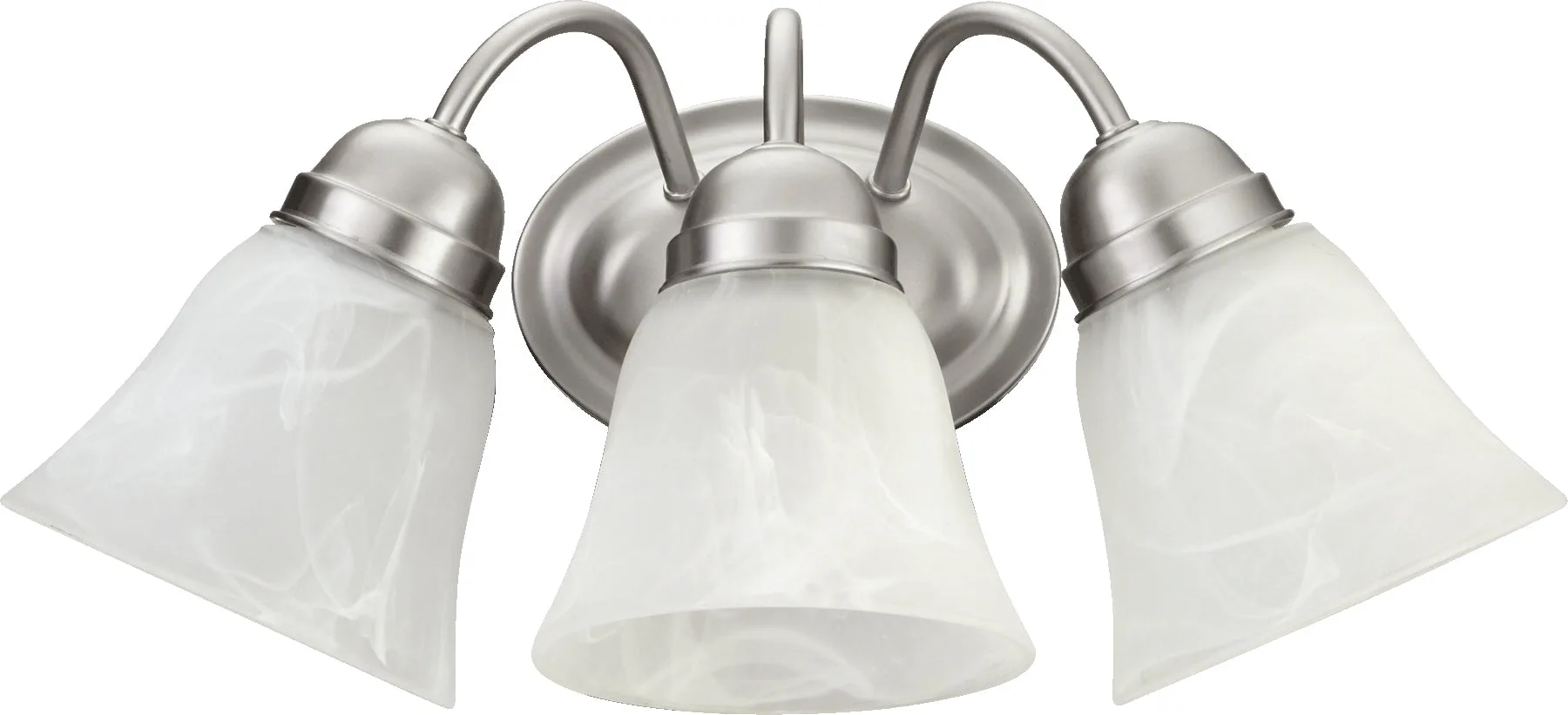 3-Light Traditional Satin Nickel Vanity