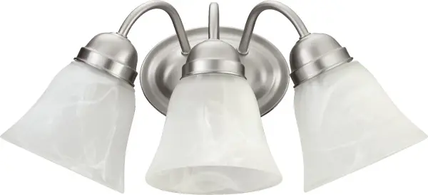 This traditional vanity light combines graceful round elements with classic detailing in a versatile satin nickel finish. Perfect for bathrooms and hallways, it delivers reliable illumination with enduring style.