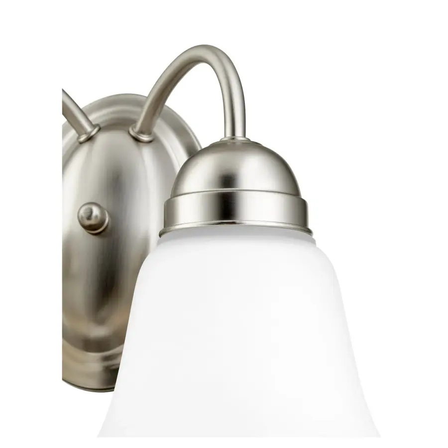 Traditional Satin Nickel Wall Sconce - 2 Light - Image 2