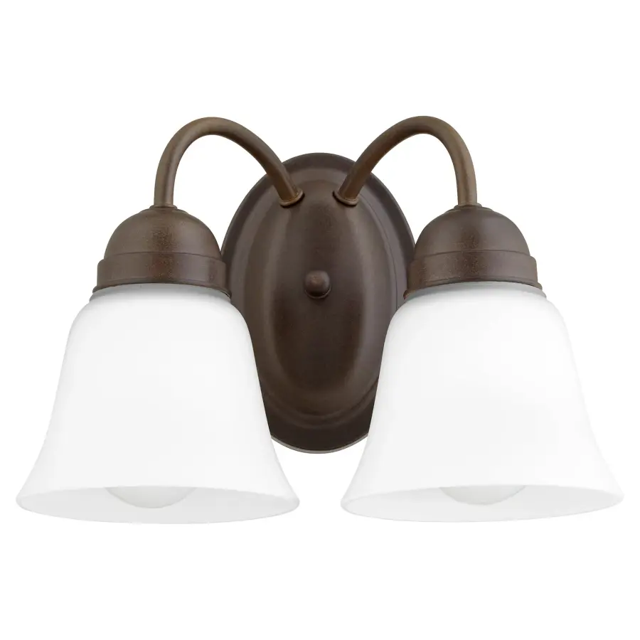 2-Light Traditional Oiled Bronze Wall Sconce