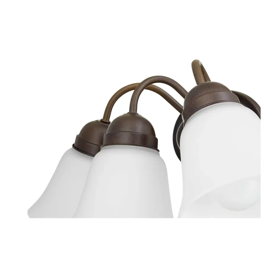 3-Light Traditional Oiled Bronze Wall Sconce - Image 3