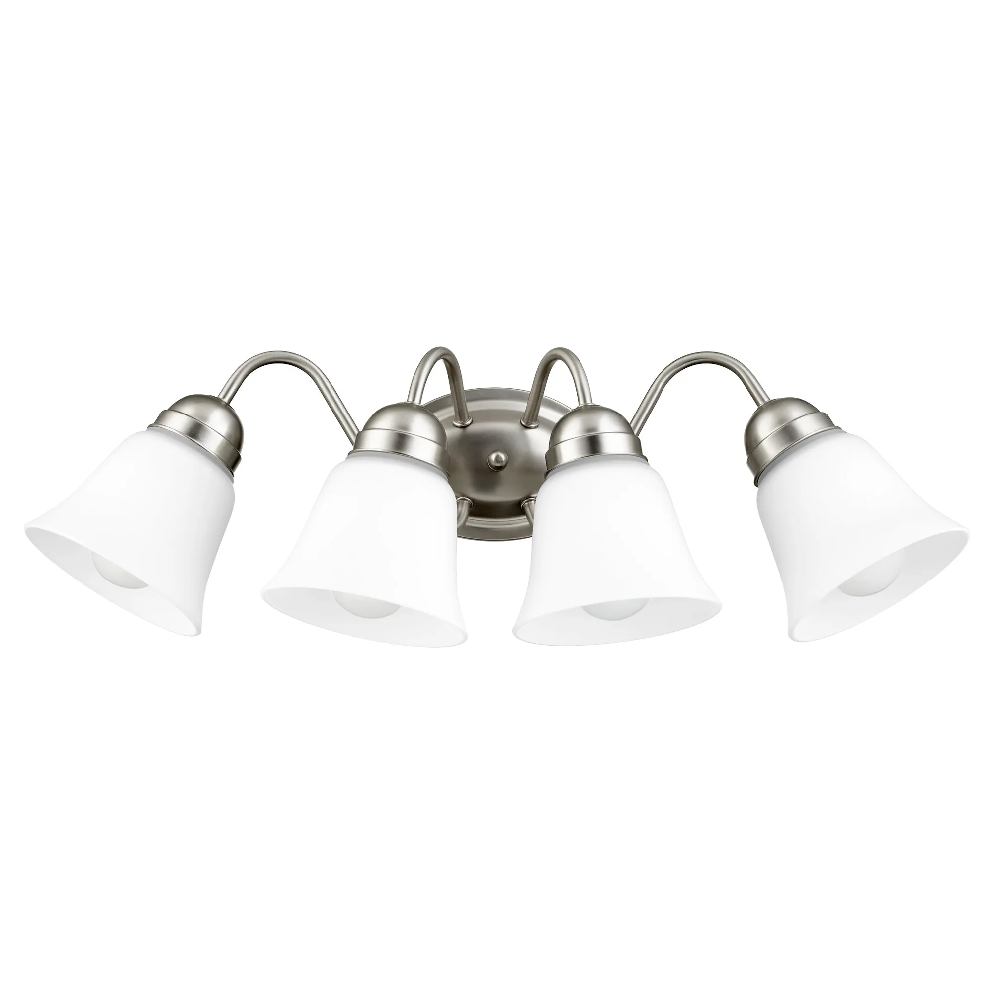4-Light Satin Nickel Wall Mount