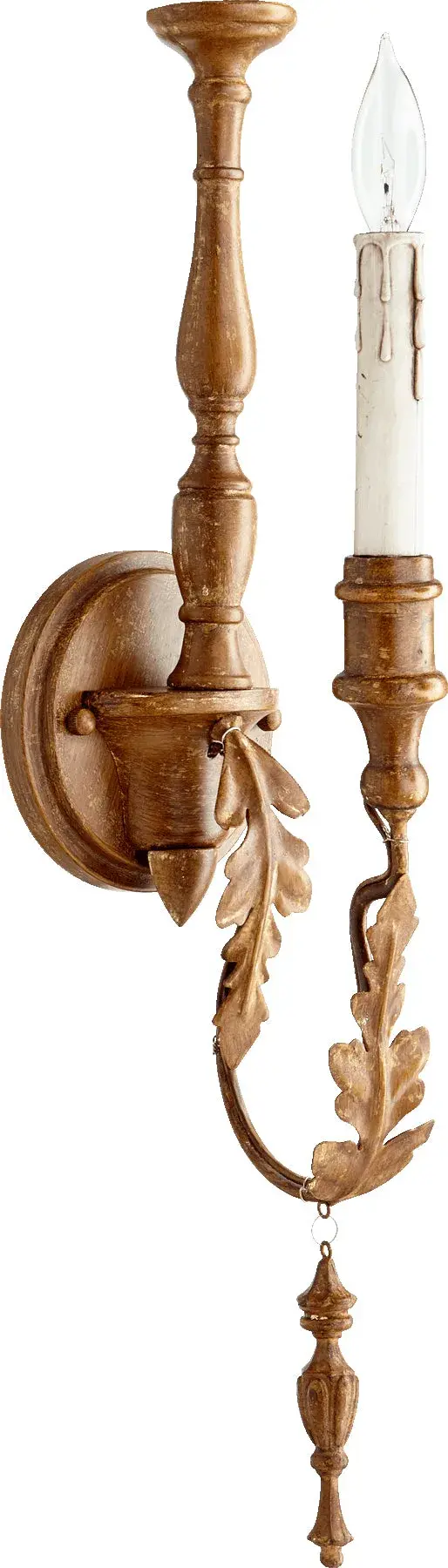 Salento 1-Light Traditional Wall Sconce in French Umber