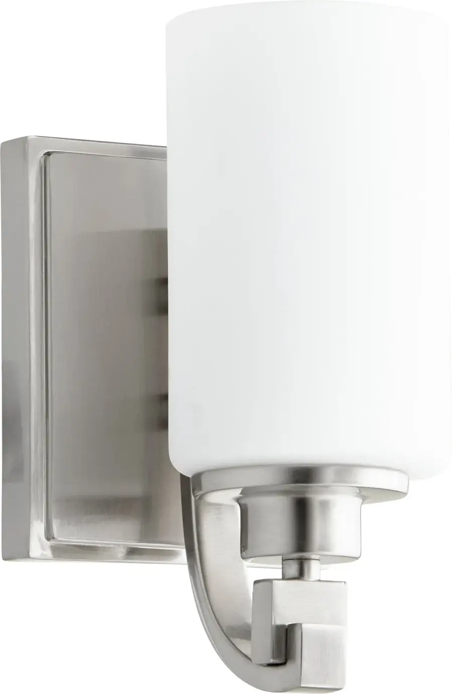 Lancaster 1-Light Transitional Wall Sconce in Satin Nickel