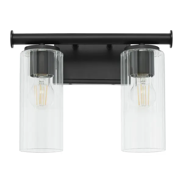 Mercier 2-Light Vanity in Matte Black - Image 1
