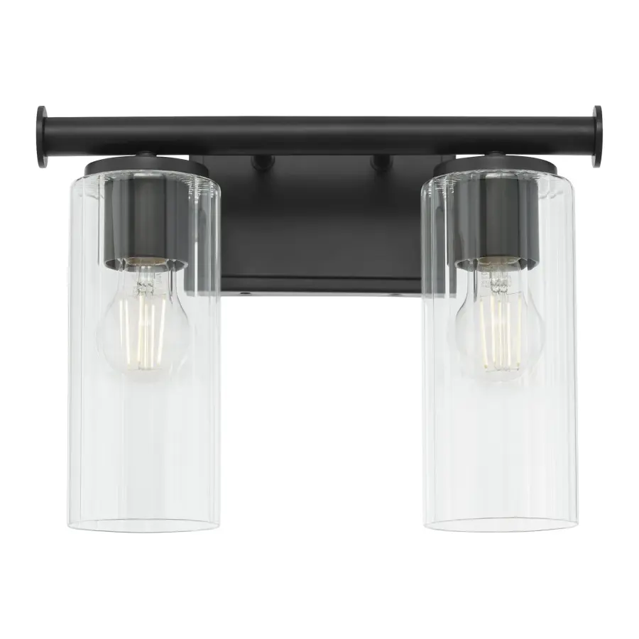 Mercier 2-Light Vanity in Matte Black - Image 2