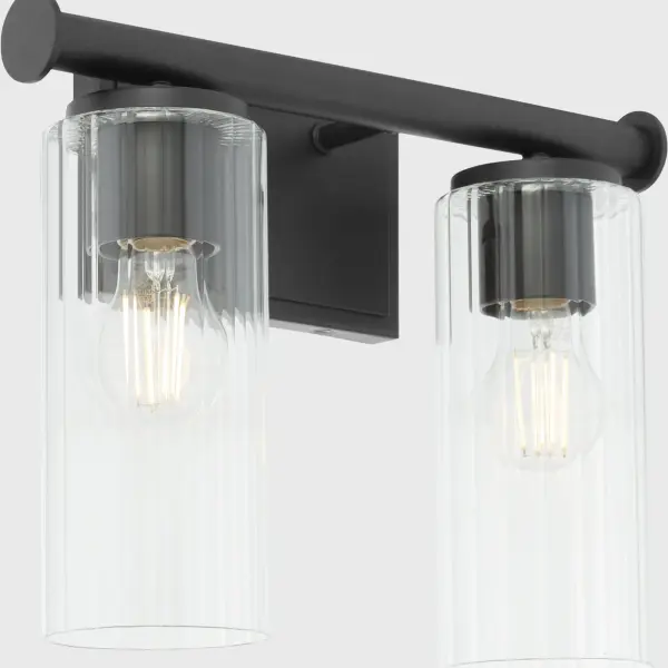 Mercier 2-Light Vanity in Matte Black - Image 3