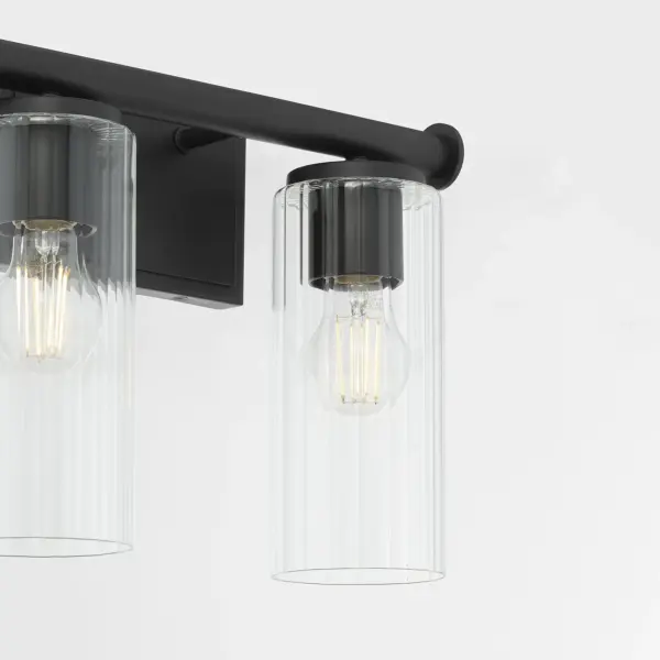 Mercier 2-Light Vanity in Matte Black - Image 4
