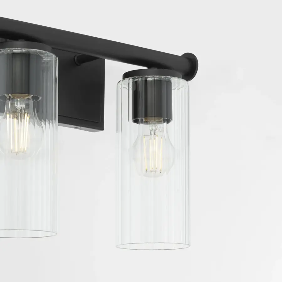 Mercier 2-Light Vanity in Matte Black - Image 4