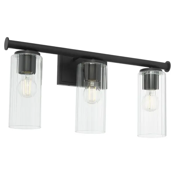 Mercier 3-Light Vanity in Matte Black - Image 2