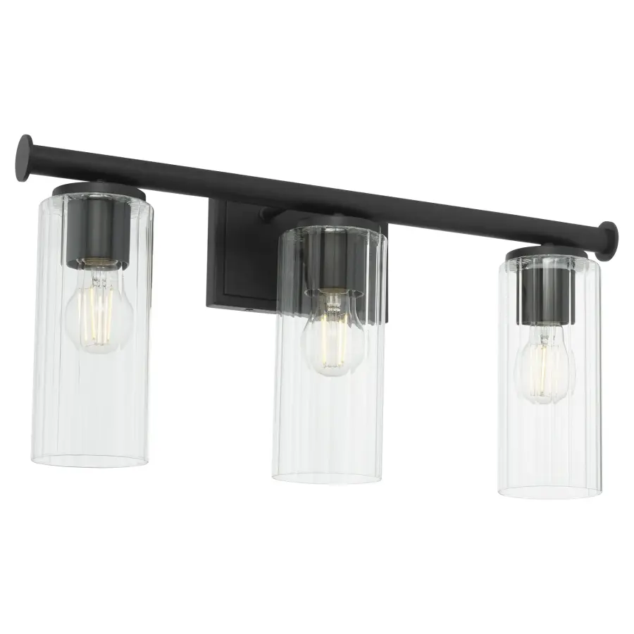 Mercier 3-Light Vanity in Matte Black - Image 2