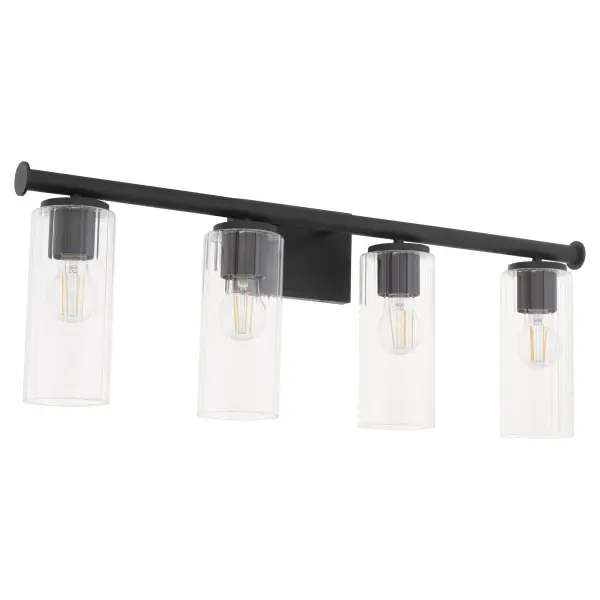 Mercier 4-Light Vanity in Matte Black - Image 1