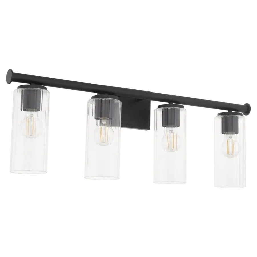 Mercier 4-Light Vanity in Matte Black - Image 1