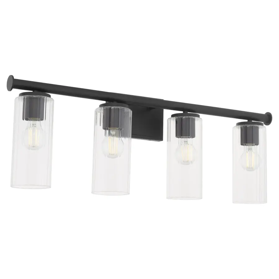 Mercier 4-Light Vanity in Matte Black - Image 2