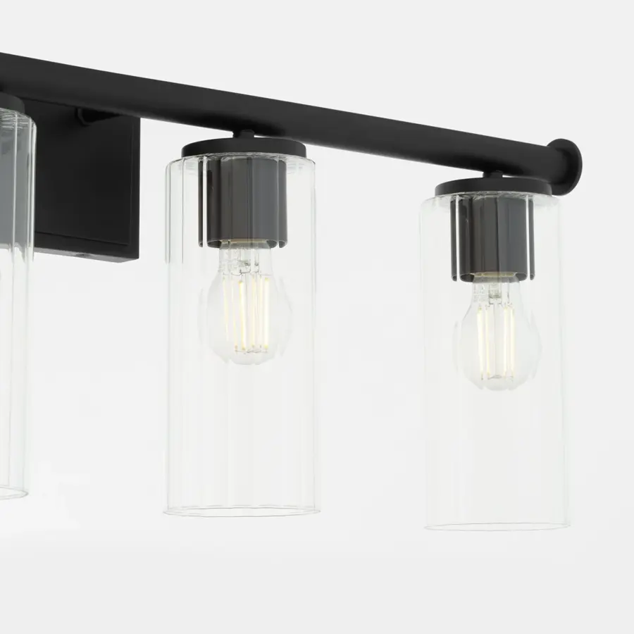Mercier 4-Light Vanity in Matte Black - Image 3