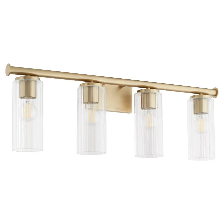 Mercier 4-Light Vanity in Aged Brass - Image 1