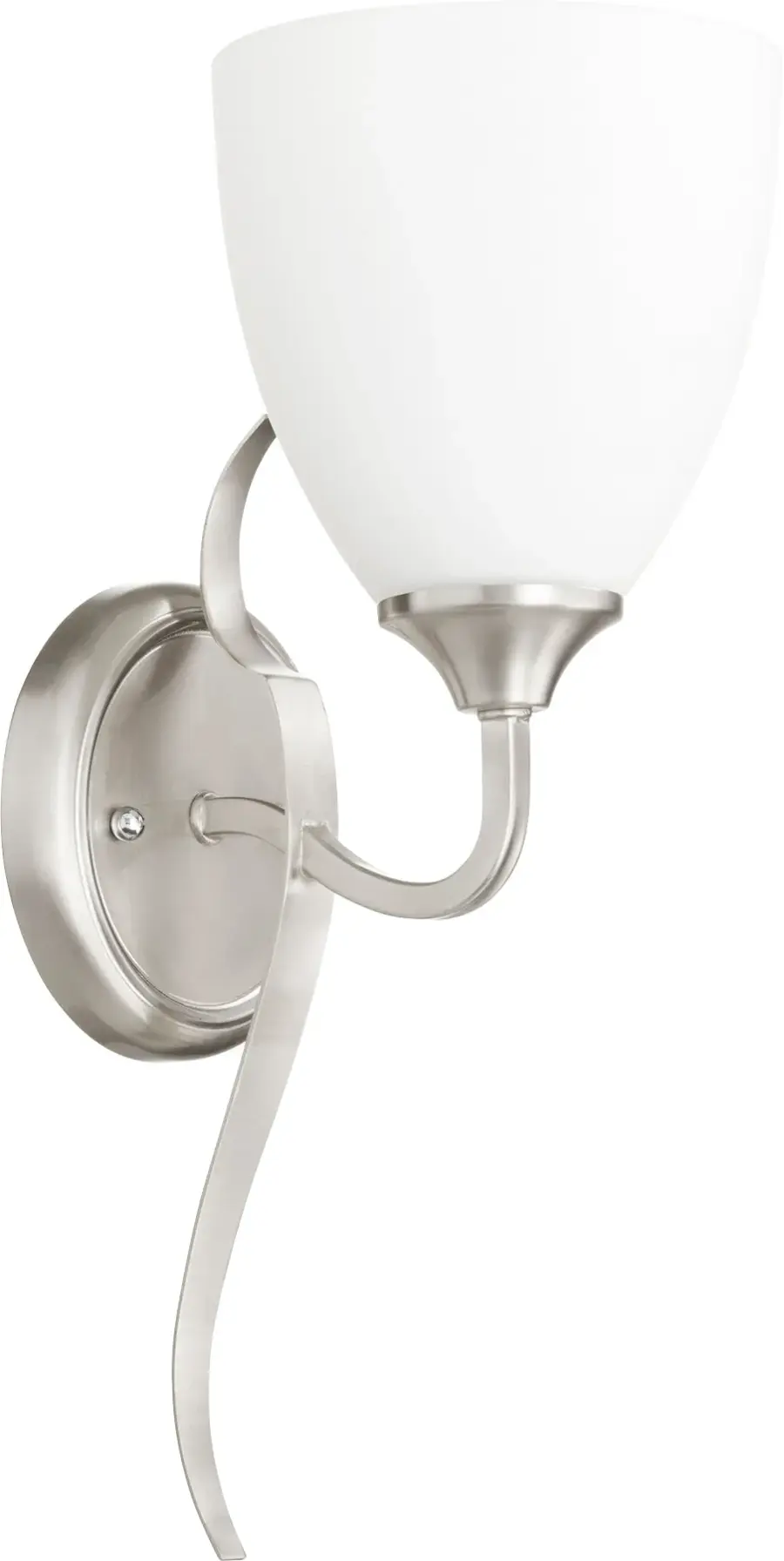 Jardin 1-Light Transitional Wall Sconce in Satin Nickel
